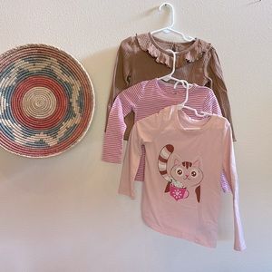 3T Pink and Brown long sleeve bundle!